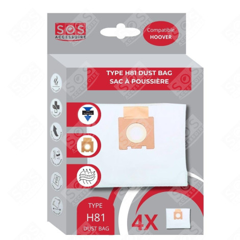 Boite de 4 sacs microfibre H81