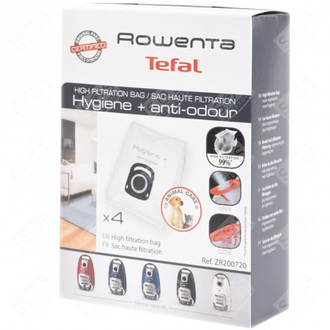 Boite de 4 sacs  haute filtration