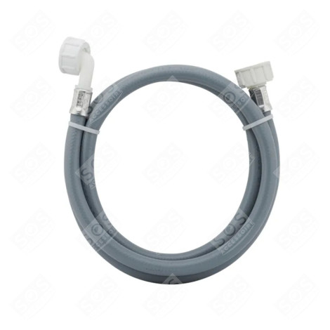 Tuyau d'arrivée d'eau universel  livré sans les joints 20/27 avec raccords droit x coudé (L3000mm 3/4 F x 3/4 C)